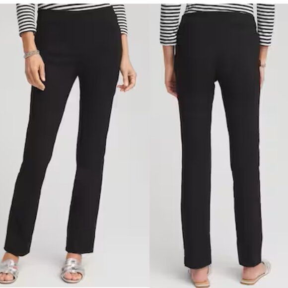 Chico's Brigitte Ankle Pants Size 2.5 (14) Black Pull On - Picture 1 of 12